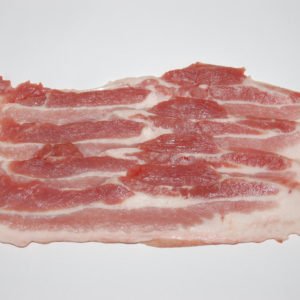Panceta de cerdo fileteada, barbacoa, plancha, etc