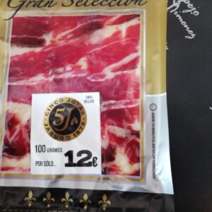 Sobres de 100gr Jamón cinco Jotas